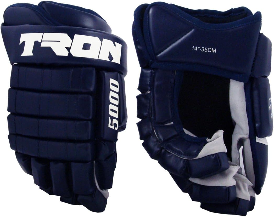 TronX Adult Men's Black NHL Hockey Gloves