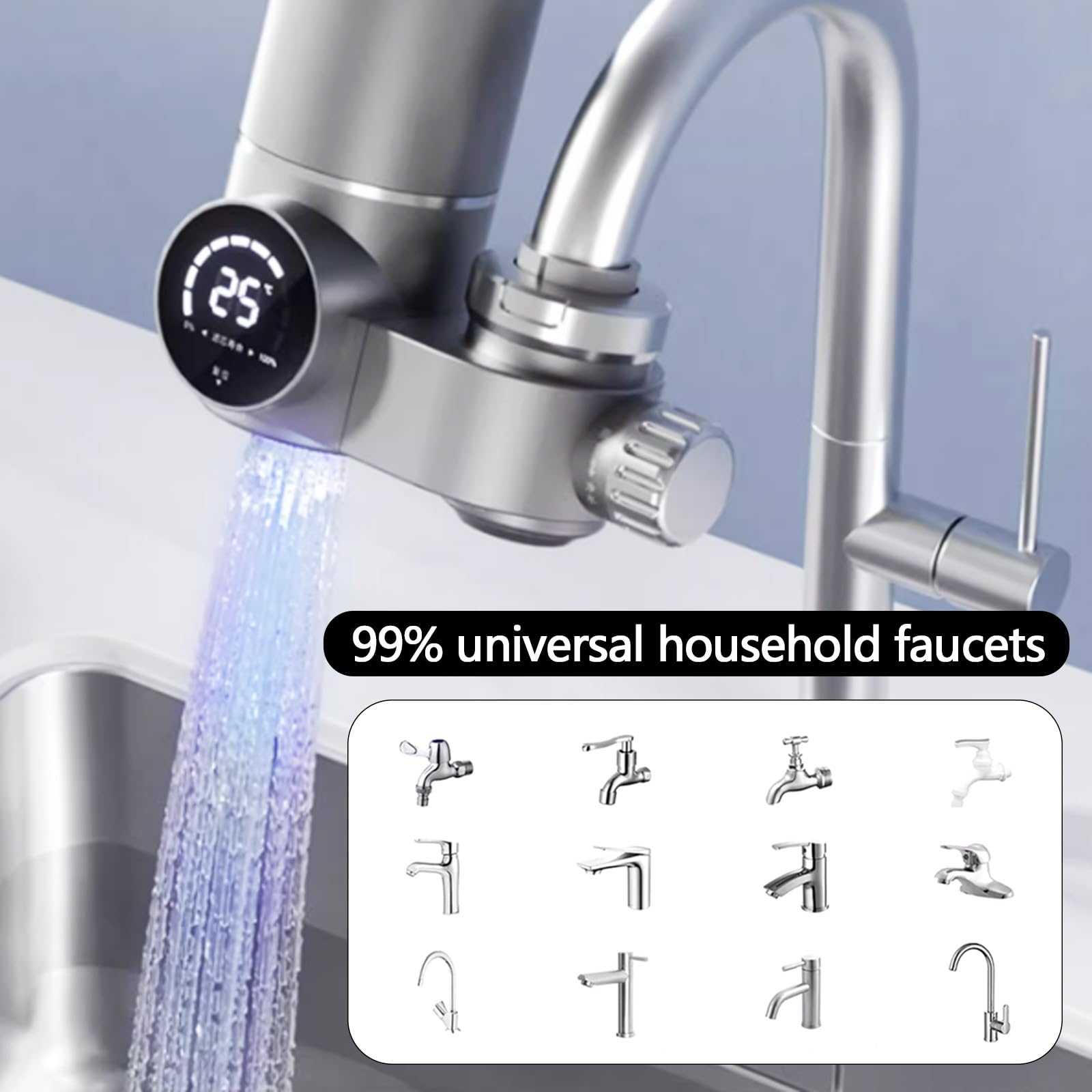 Carbone Attivo Rubinetto Filtro Acqua Rubinetto Spardar - Sistema Filtrazione A 5 Stadi Con Cartucce Filtro Carbone Attivo Per Rubinetto Standard - 2