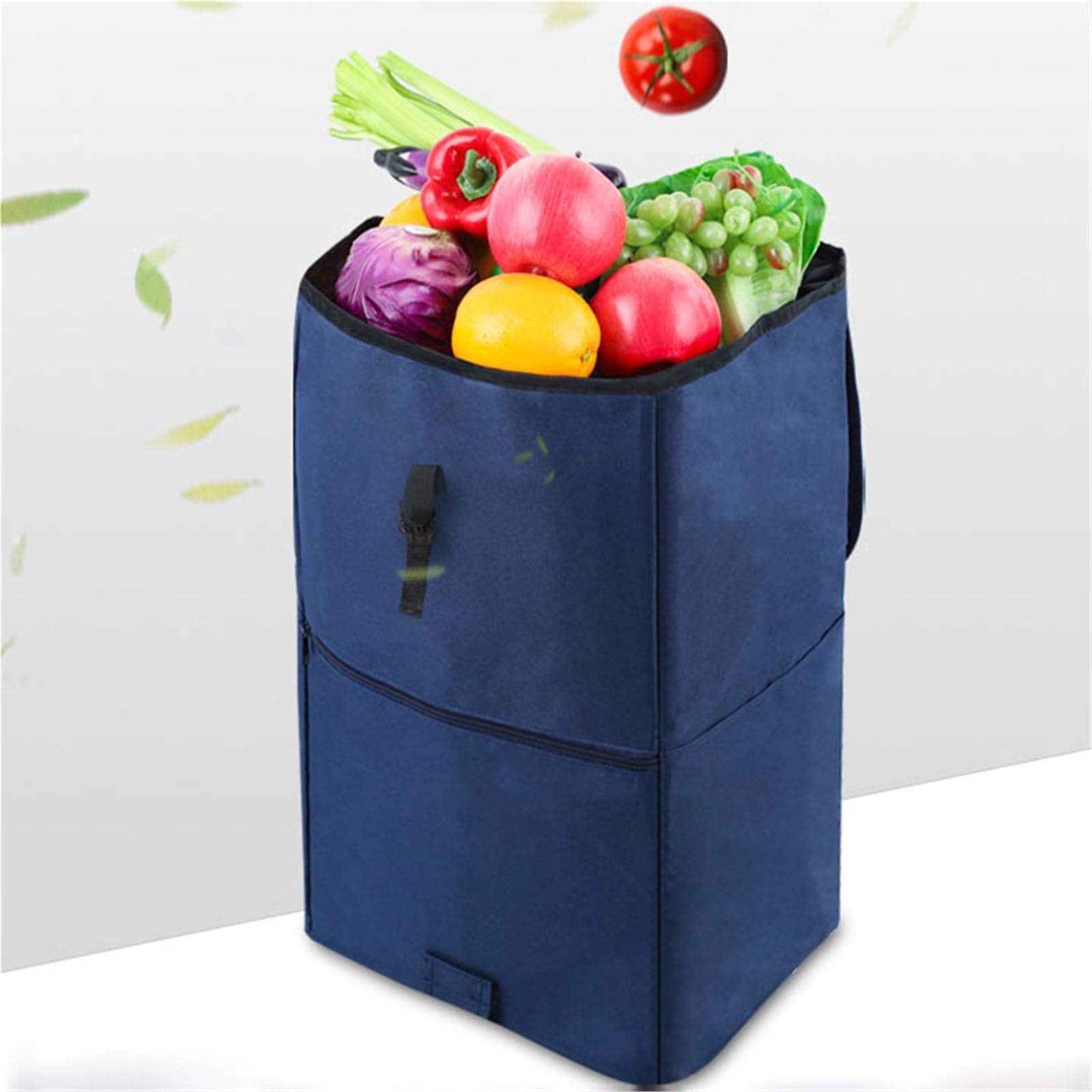 Schwerlast-Klappkarre Home-Shopping, faltbar mit Rädern, praktischer handgezogener Einkaufswagen for Treppensteigen Paletten- und Transport auf Rädern(Schwarz)