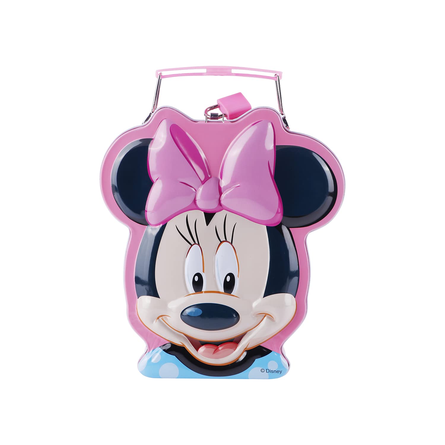SKI Homeware Metal Coin Bank for Kids with Lock & Key (Minnie)