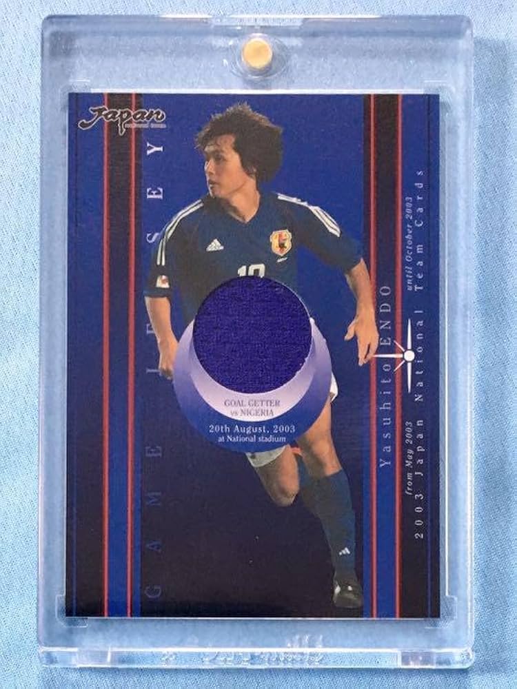 2003 日本代表カード 遠藤保仁 代表初ゴール記念ジャージーカード 2003 日本代表カード 遠藤保仁 代表初ゴール記念ジャージーカード