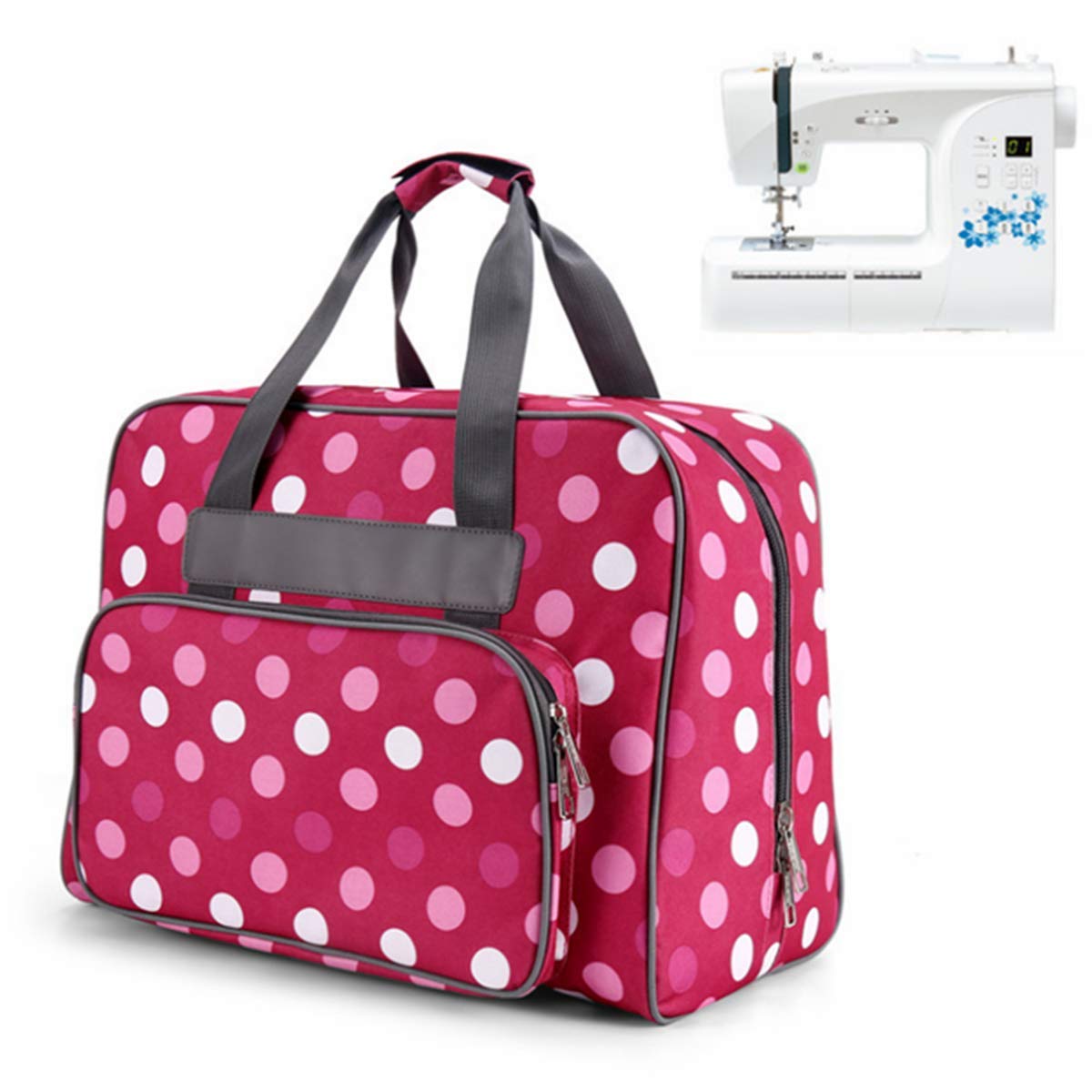 YEQIN Sewing Machine Tote Bag, Universal Portable Sewing Machine Carrying Case Compatible with Most 