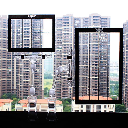 Earlywish 2 visores de artistas para pintura, esculpir dibujos, esbozos, herramienta de ayuda para pintor, ayudante + 2 soportes de pinza de soporte Cover