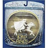 2004 - New Line / Play Along - Lord of the Rings : Armies of Middle Earth - Pippin & Gandalf on Shadowfax - Warriors & Battle Beasts - Battle Scale Figures - Out of Prodcution - Limited Edition - Collectible
