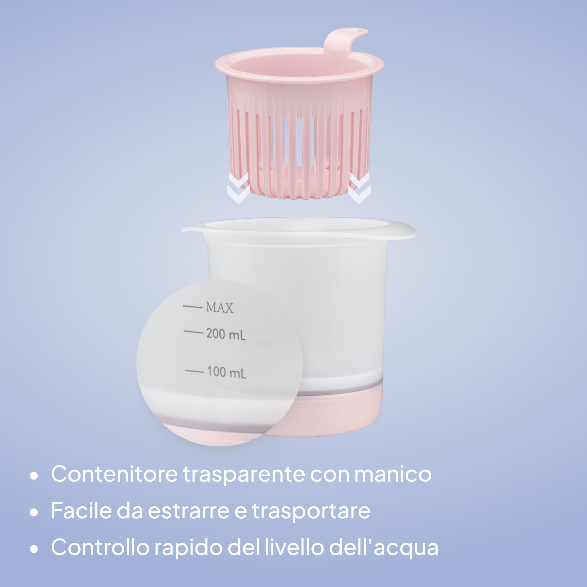 Lionelo Thermup 4.0 Scaldabiberon Neonato e Scaldapappa 6 in 1, Riscaldamento Rapido, Sterilizzazione, Scongelamento, Mantenimento Temperatura, Contenitore Rimovibile, Spegnimento Auto, 400 W