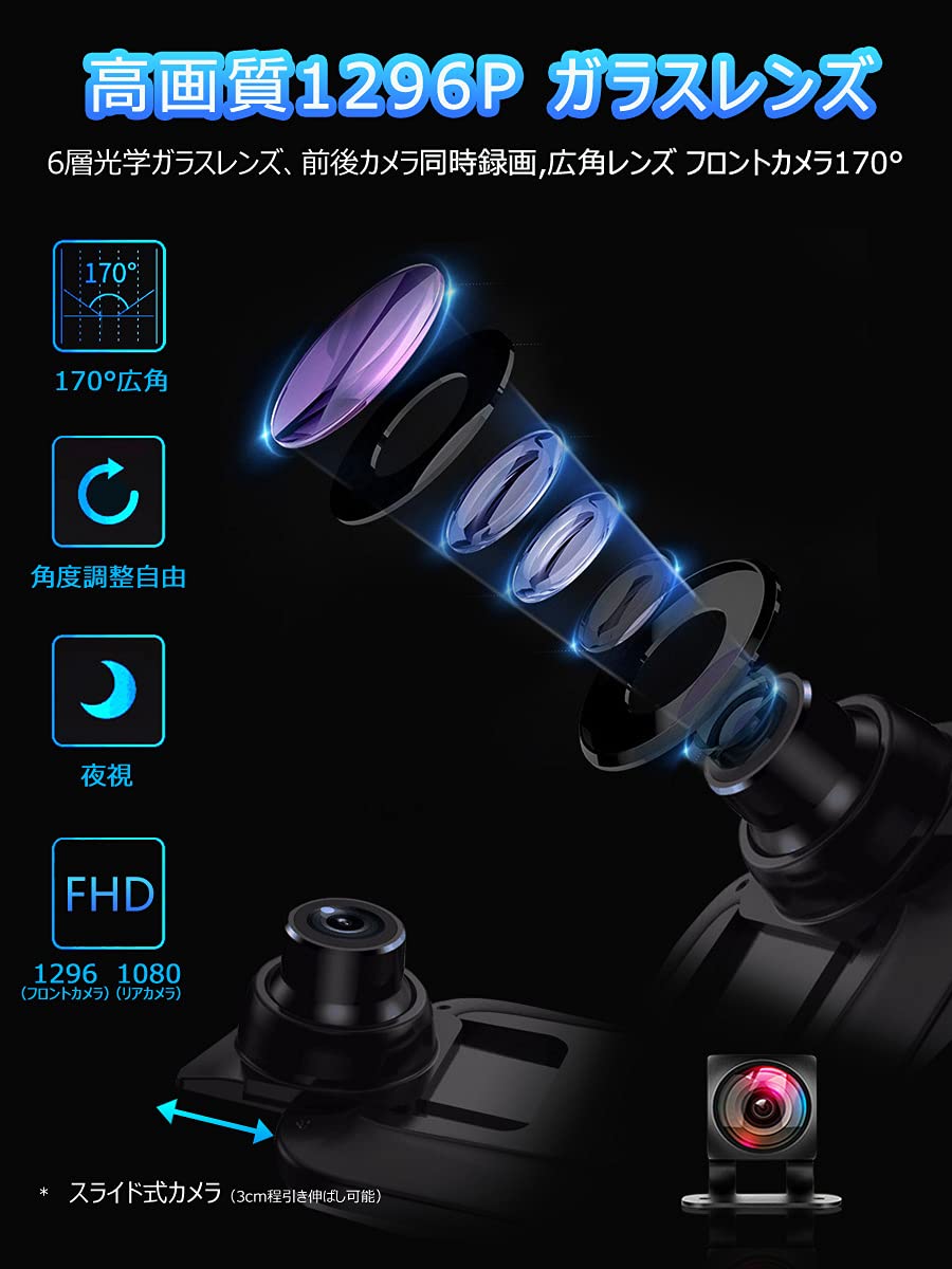 ドライブレコーダー 200万画素 高画質 ミラー型 「DVR-R21S.A」 Amazon.co.jp: .A「DVR-R21S/SD128」MAZDA互換性あり社外品 CX-8/CX-7