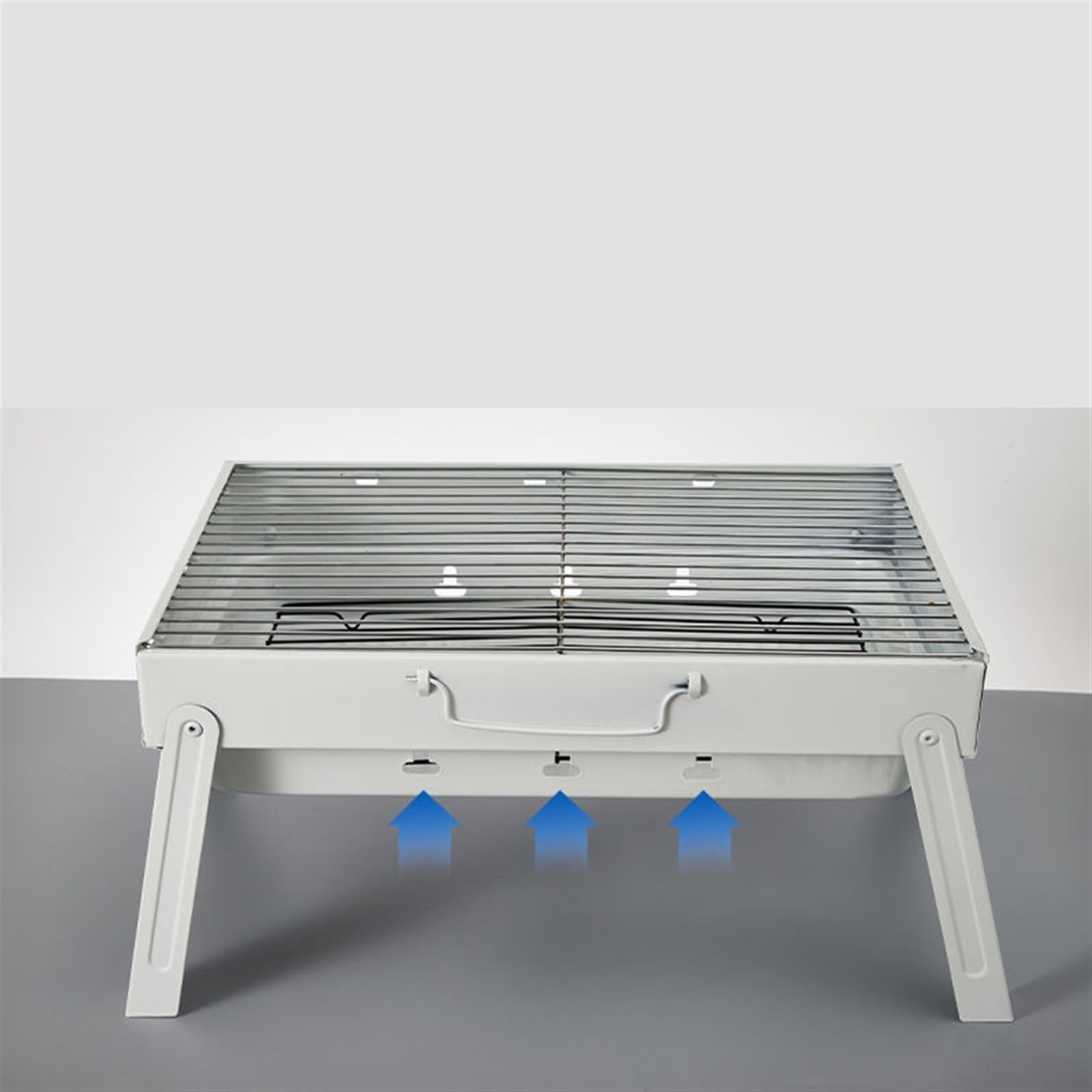 Barbacoa Portátil Inuitz De Acero Inoxidable 430 - Parrilla Abatible, Incluye Bolsa De Transporte, Ideal Para Camping Y Exterior