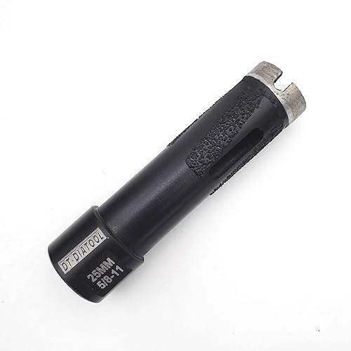 DT-DIATOOL Broca de núcleo de diamante de 1 pulgada - Sierra de agujero soldada de 0.984in con eje 58-11 para piedra dura de hormigón de mármol de