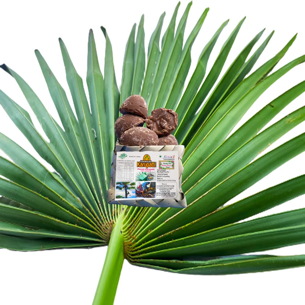 UDANGUDI Karupatti Natural Palm Jaggery Karupatti 5 Kilograms