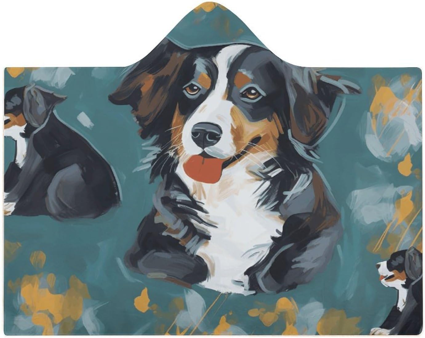 Dog Wearable Hooded Blanket, Ultra Soft Arctic Velvet Cape Cloak Unisex - Cozy Wearable Blanket