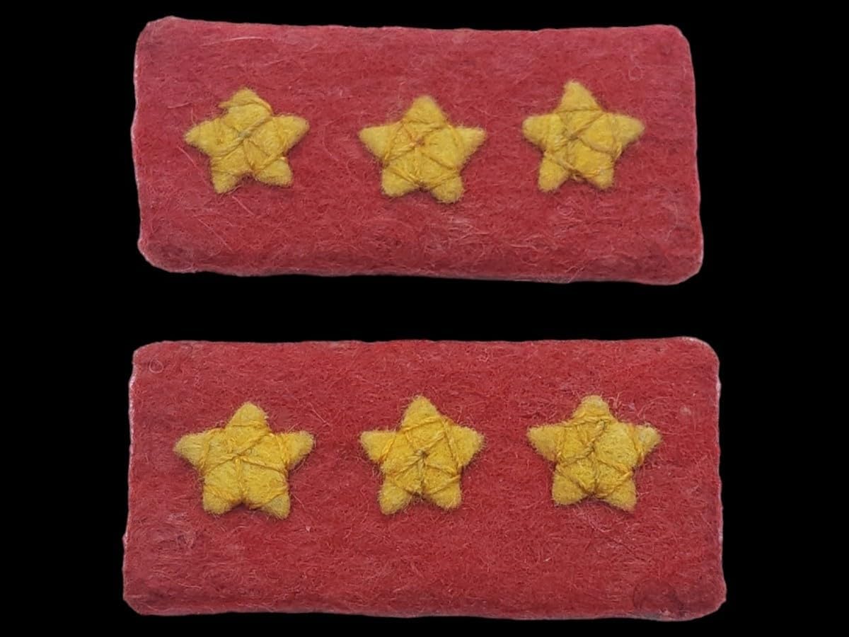実物 日本陸軍 上等兵襟章 階級章 肩章 日本軍 四五式 九八式