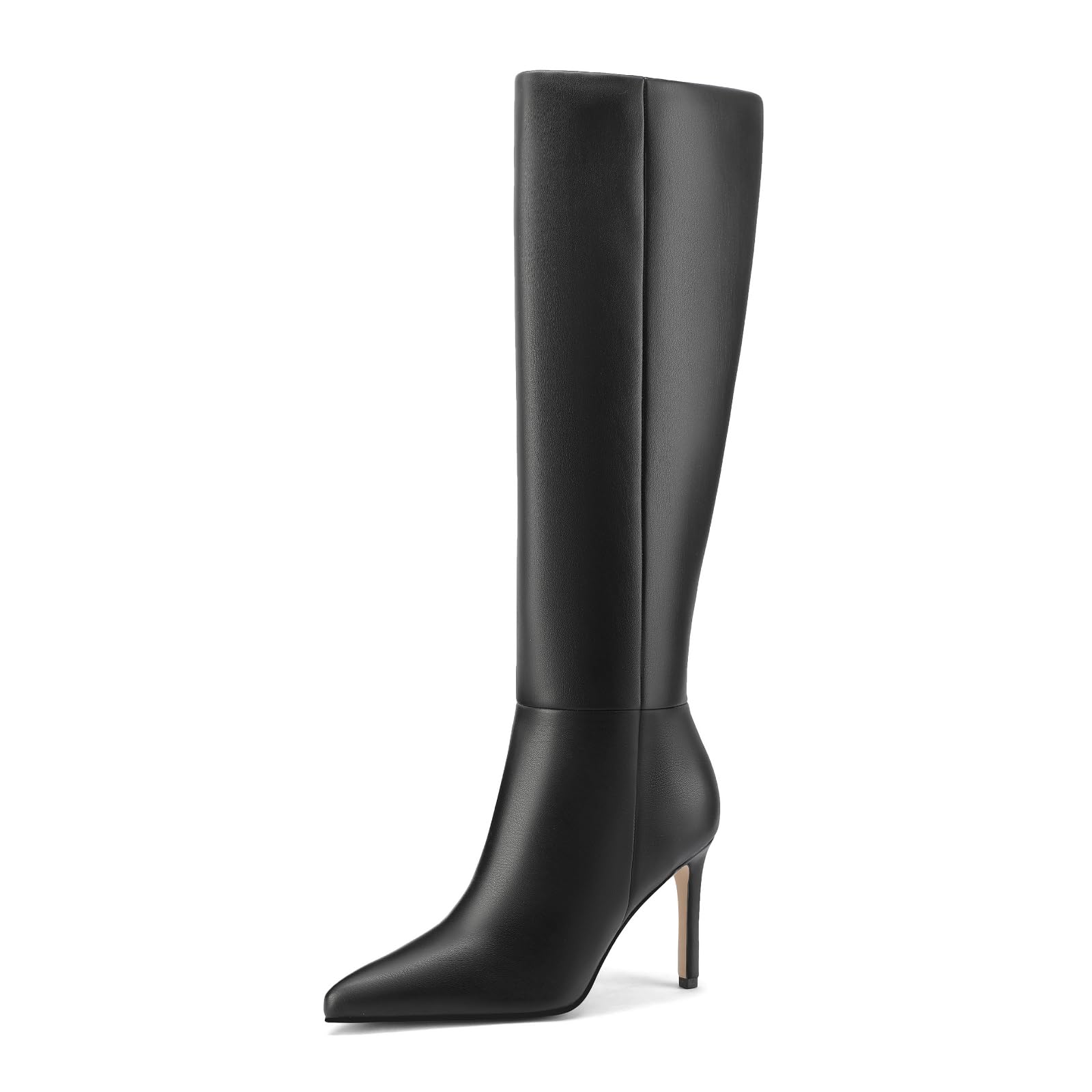 Knee High Boots Women Stiletto High Heel Tall Boots Pointed Toe Sexy Long Boots Fashion Dress Shoes with