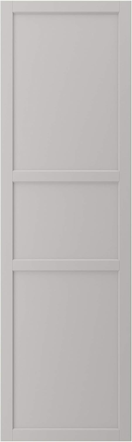 LERHYTTAN Door, light grey, 60x200 cm