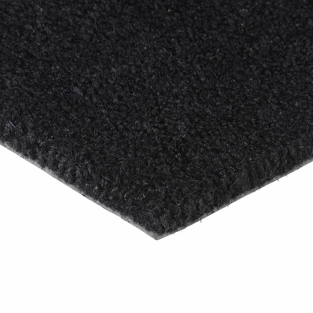 Fußmatte Schwarz 60x90 cm Kokosfaser Abtreter Eingangsmatte