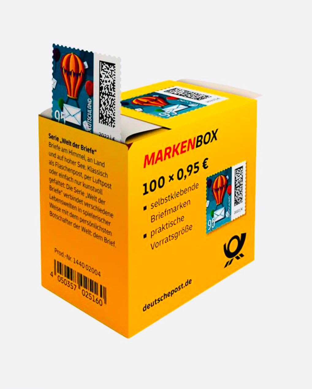 Deutsche Post "Ballonpost" selbstklebende Briefmarken 0,95€ 100 Stück