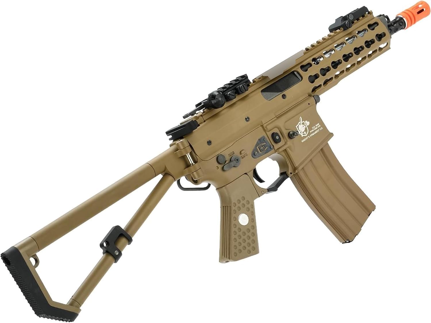 Evike Airsoft - EMG Knights Armament Airsoft PDW M2 Compact Gas Blowback Airsoft Rifle