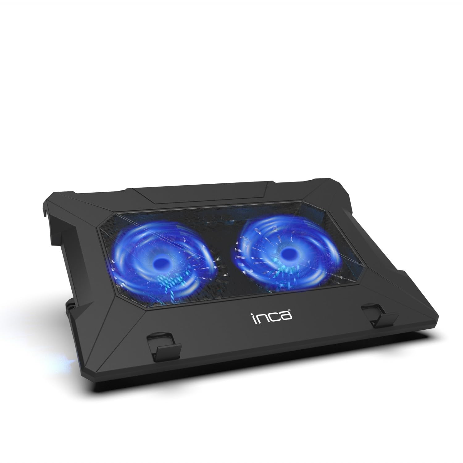 Inca INC-321RX Ergonomik Çift Fan Stand With Rubber Sessiz Notebook Soğutucu, Siyah Fan Hızı 1000 RPM Birinci sınıf malzeme ve benzersiz bir mekanizma Maksimum hava akımı 70 CFM 23 dBA