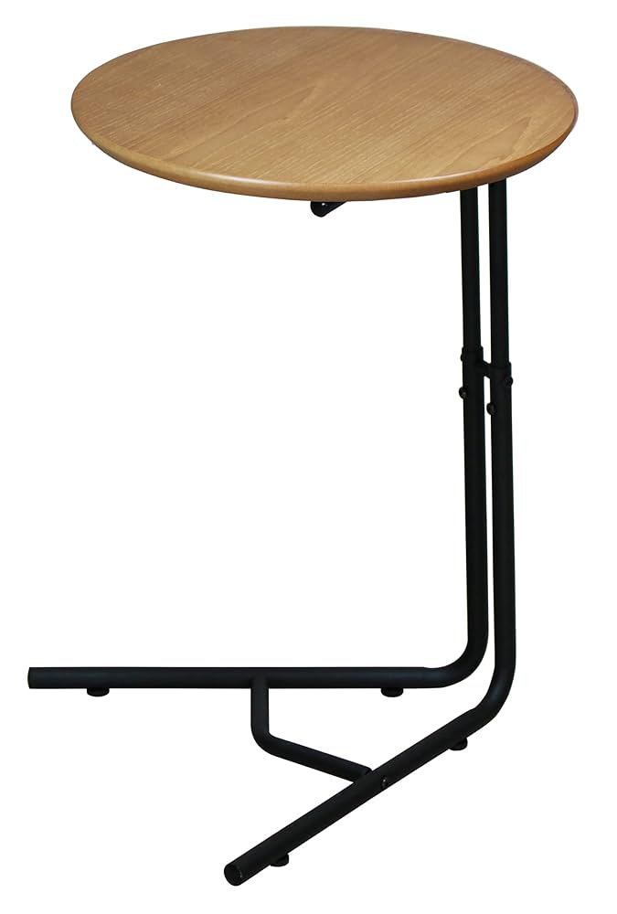 Amazon｜サンニード ラウンド サイドテーブル 丸 40cm 木製天板