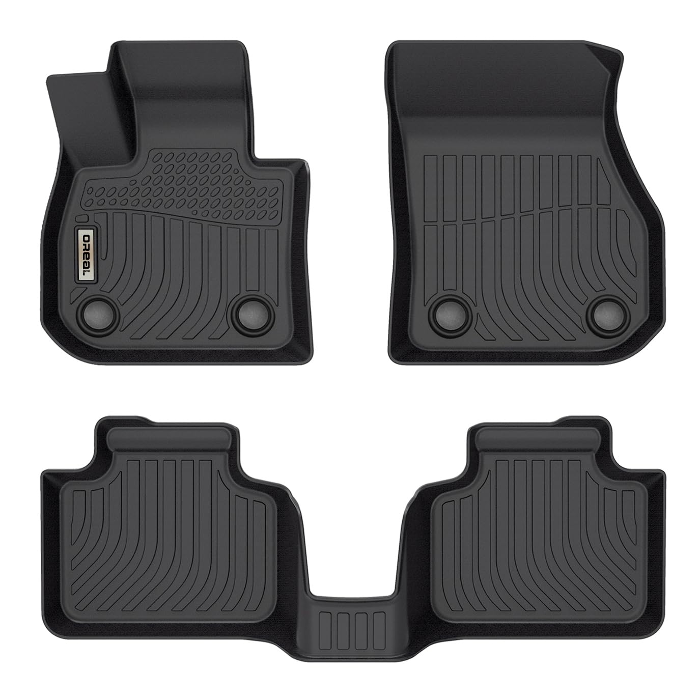 orealtrendBlack Floor Mats Liners Replacement for BMW X1 2023 5 Seats All Weather Guard Front Rear Full Set Car Carpet Custom Fit Durable Odorless Waterproof