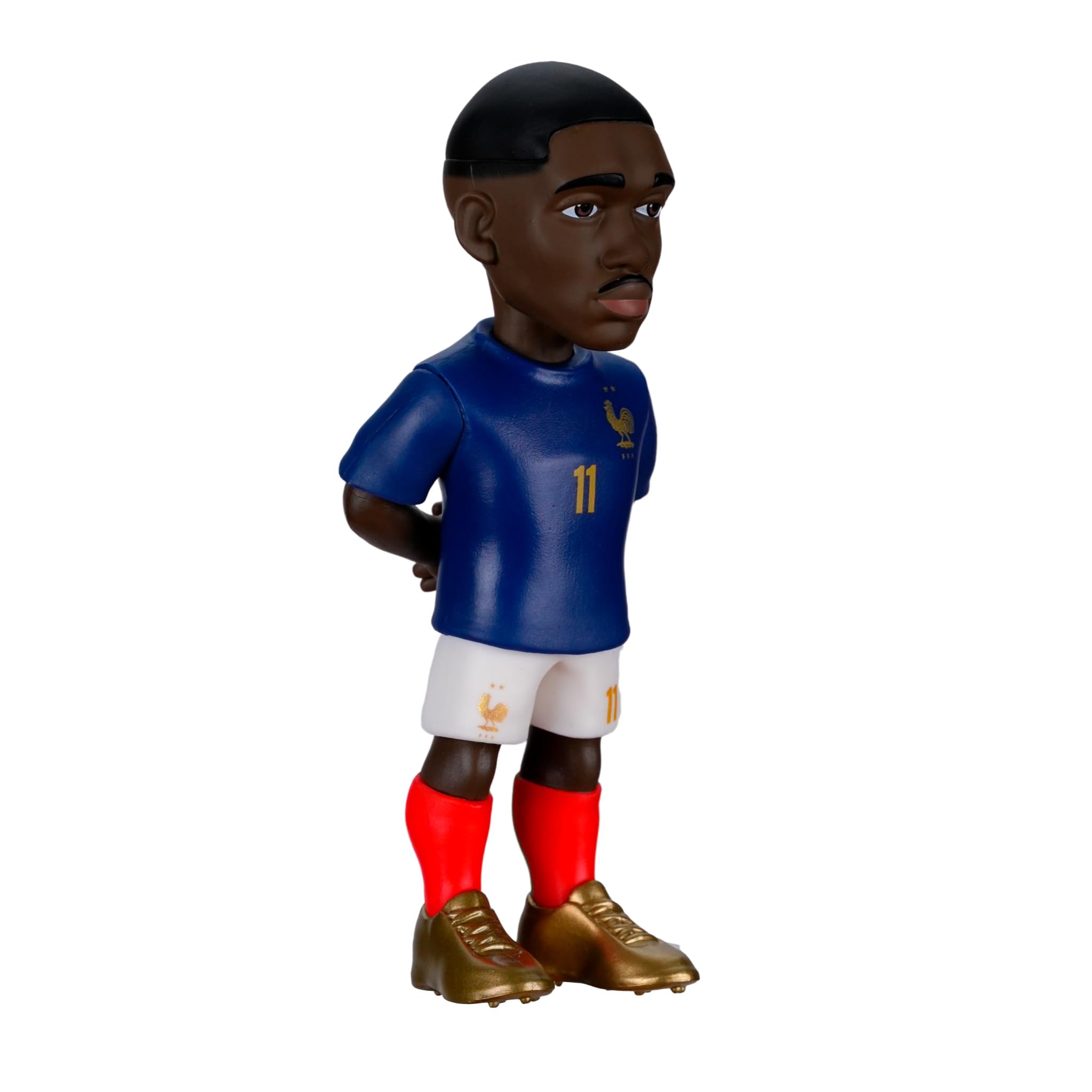 MINIX - Football Stars - Coupe du Monde - Pack - France - 5 Figurines - Figurine à Collectionner 7 cm (Mbappé, Dembelé, Barcola, Doué, Cherki)