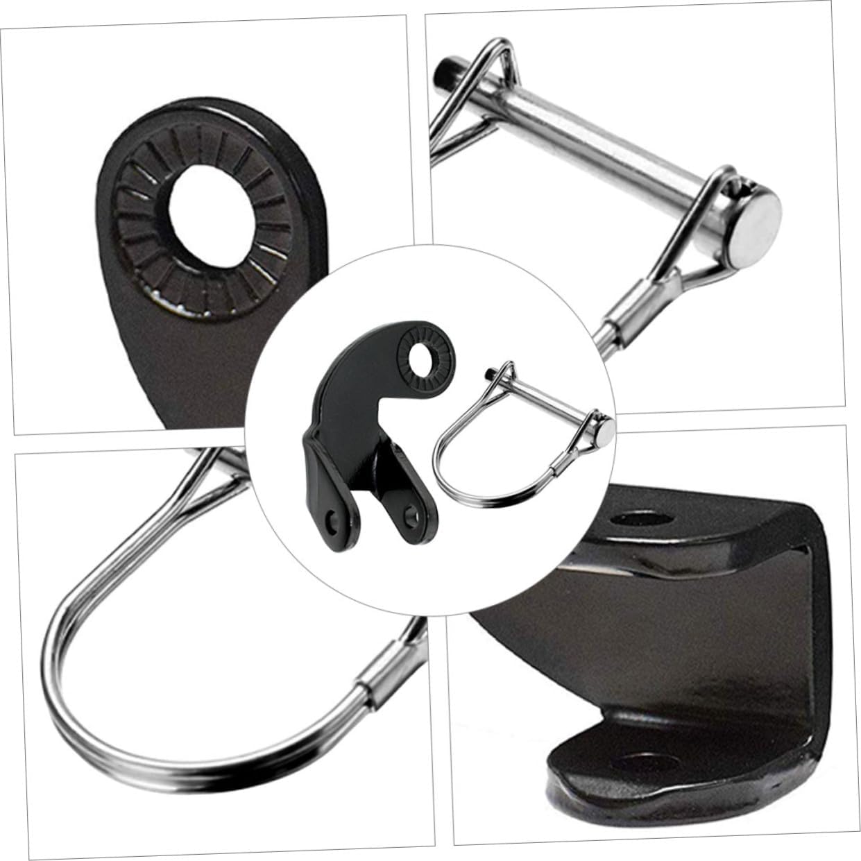 Toyvian Bike Rear Axle Hitch Adapter Set Easy Install Trailer Coupler for Durable Buckle for Secure Connection for Bicycle Towing