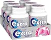 Extra White Bubblemint, Chewing Gum, Sugar Free, Chewing Gum Bulk Box, 6 Packs of 46 Pieces