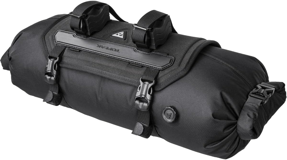 Topeak Frontloader 8 Litre Bag for Handlebars, Sports and Outdoor, Black, 50 x 15 x 15 cm / 19.7 x 5.9 inches x 5.9 inches