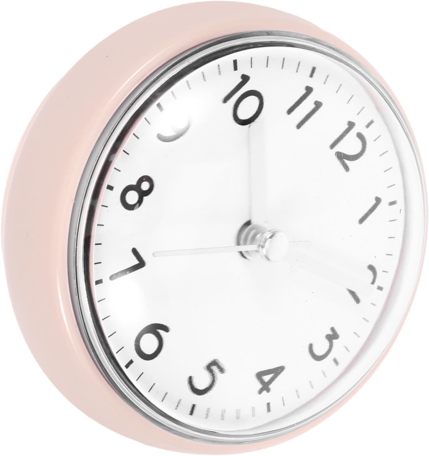 BESTYASH Shower Clock with Suction Cup Battery Operated Bathroom Wall Clock Fog Design for Kitchen Tile Mirror Installation Easy to Mount and Resistant to Deformation