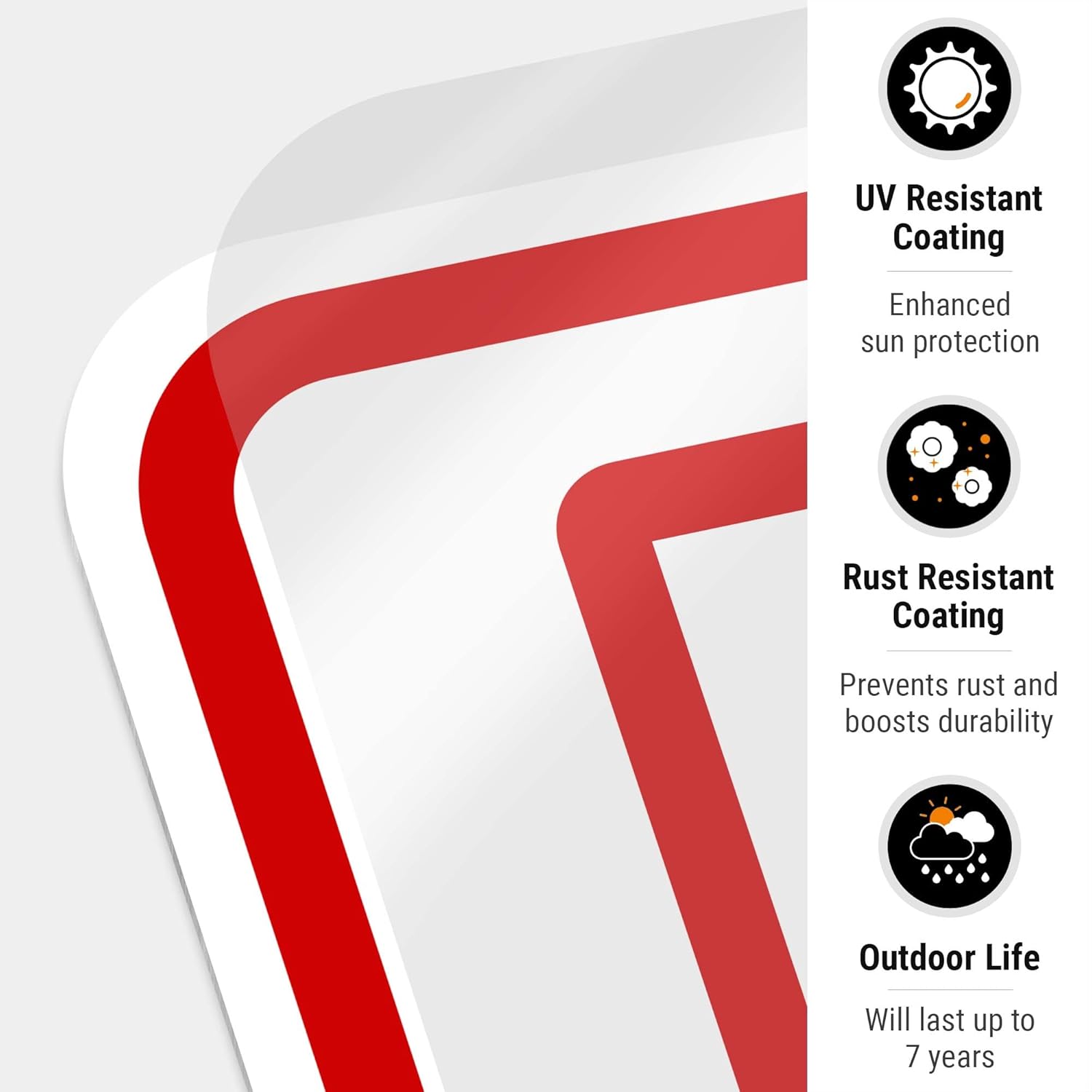Emergency Pool Alarm Sign, Pool Sign, 18x24 Inches, 55 mil Thick HDPS (high Density polystyrene), Made in USA