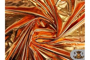 1 X Spandex Metallic Copper Fabric /60"/ Sold by The Yard