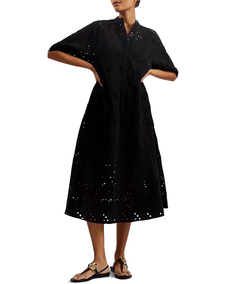 Ted Baker Nikaia Oversized Broderie Dress - Main View