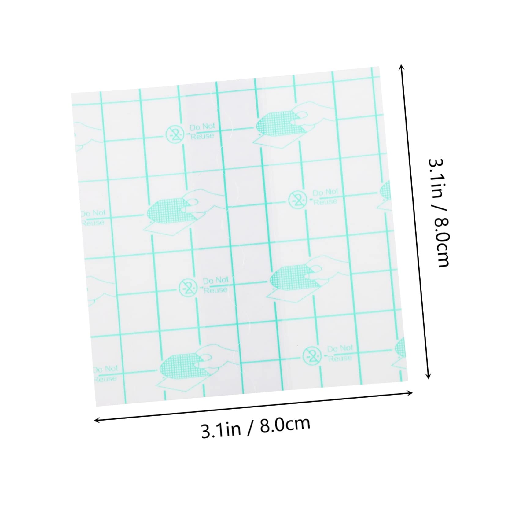 TOVINANNA Cosmetic Accessories 100pcs Makeup Hand Palette Pu Film Paper Mixing Tray Foundation Kit Suitable for Nail Art and Personal Use Random Style