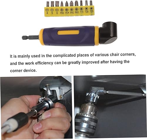 Miniatura 3 de Broca universal de 90 grados de ángulo recto para taladro eléctrico para espacios reducidos