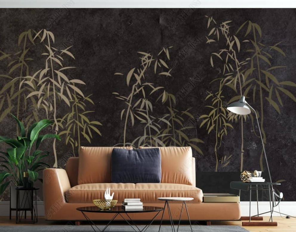 Bambou chinois papier peint mural salon et chambre grand format