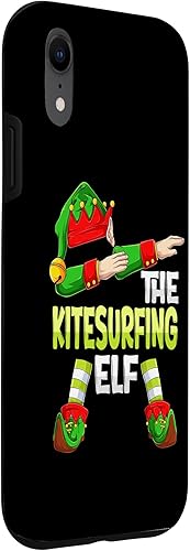 Miniatura 3 de iPhone XR Dabbing kitesurfer Christmas kitesurf The Kitesurfing Elf Case