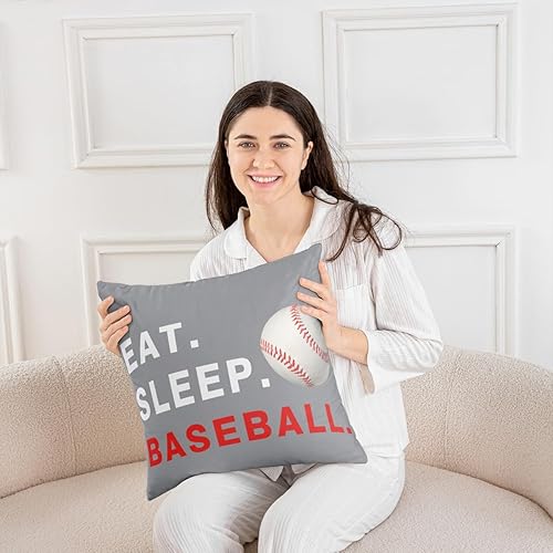 Miniatura 5 de Feelyou Lacrosse - Juego de 2 fundas de almohada de 22 x 22 pulgadas, fundas de almohada decorativas de juego de bolas suaves para niños,