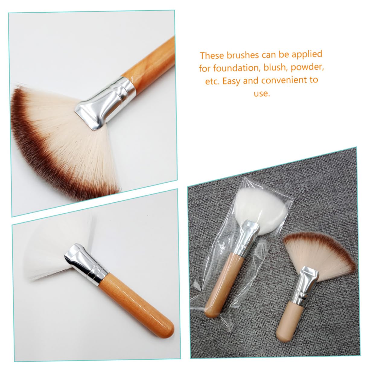 FOMIYES 16 Para Polvo Brocha De Maquillaje Brocha Para Resaltador Para Base Aplicadora De Rubor Esponjosa De Maquillaje Para Mujer