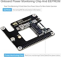 Vista 5 de Adaptador PCIe a M.2 para Raspberry Pi 5, compatible con protocolo de unidad NVMe compatible con unidad de estado sólido M.2 tamaño 2230/2242