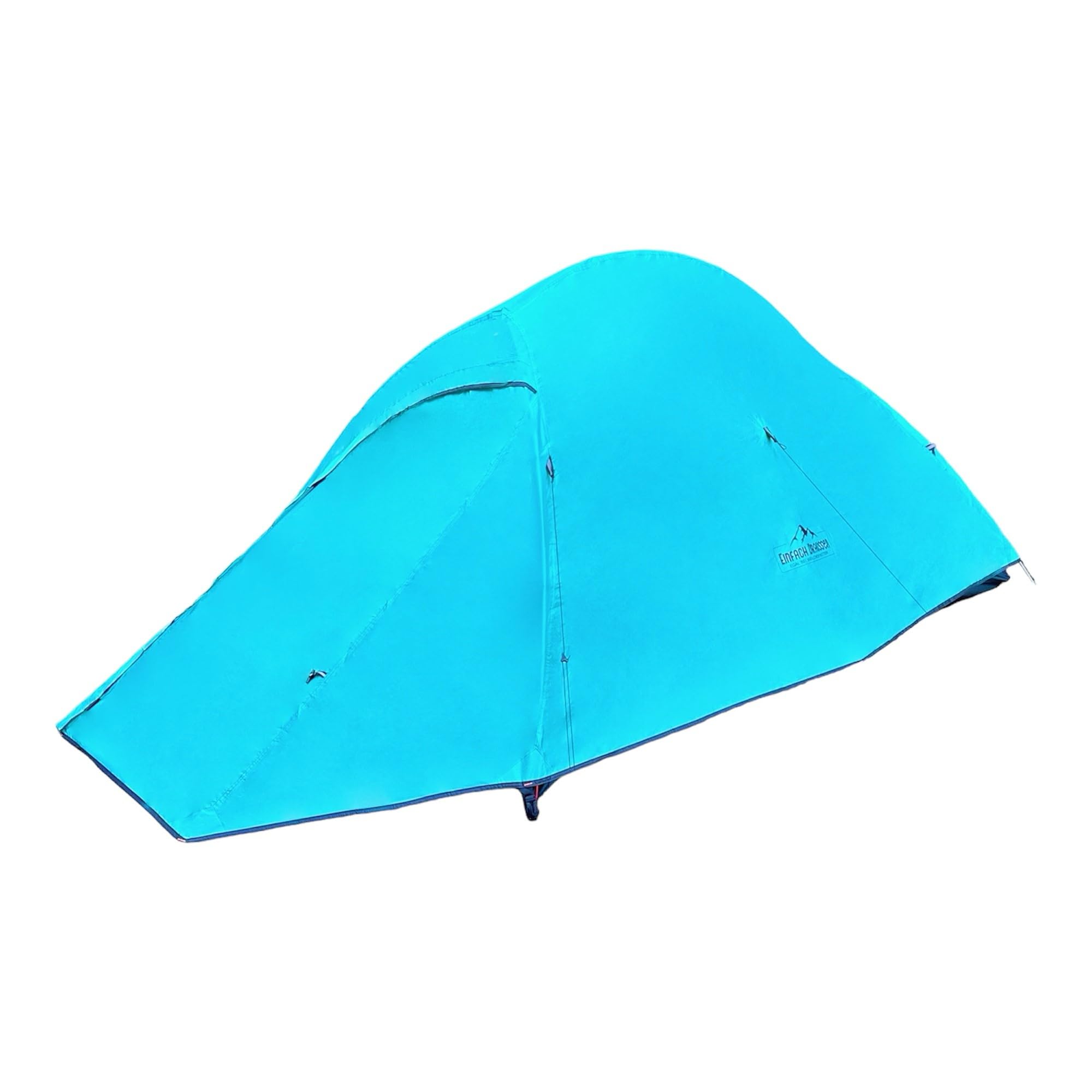 Einfach Draussen® NEU Zelt 2 Personen, Kuppelzelt für 1-2 Personen zum Camping, freistehend, Ultraleicht, wasserdicht, Selbstbelüftung, Zelten, Outdoor, Radfahren, Motorrad, Climbing, Klettern Sport & Freizeit