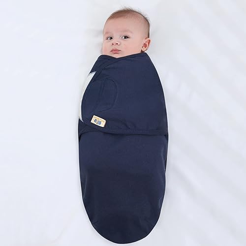 Miniatura 4 de BlueSnail Suave y transpirable, ajustable para bebé recién nacido (3 unidades, 0-3 meses) (flecha gris)