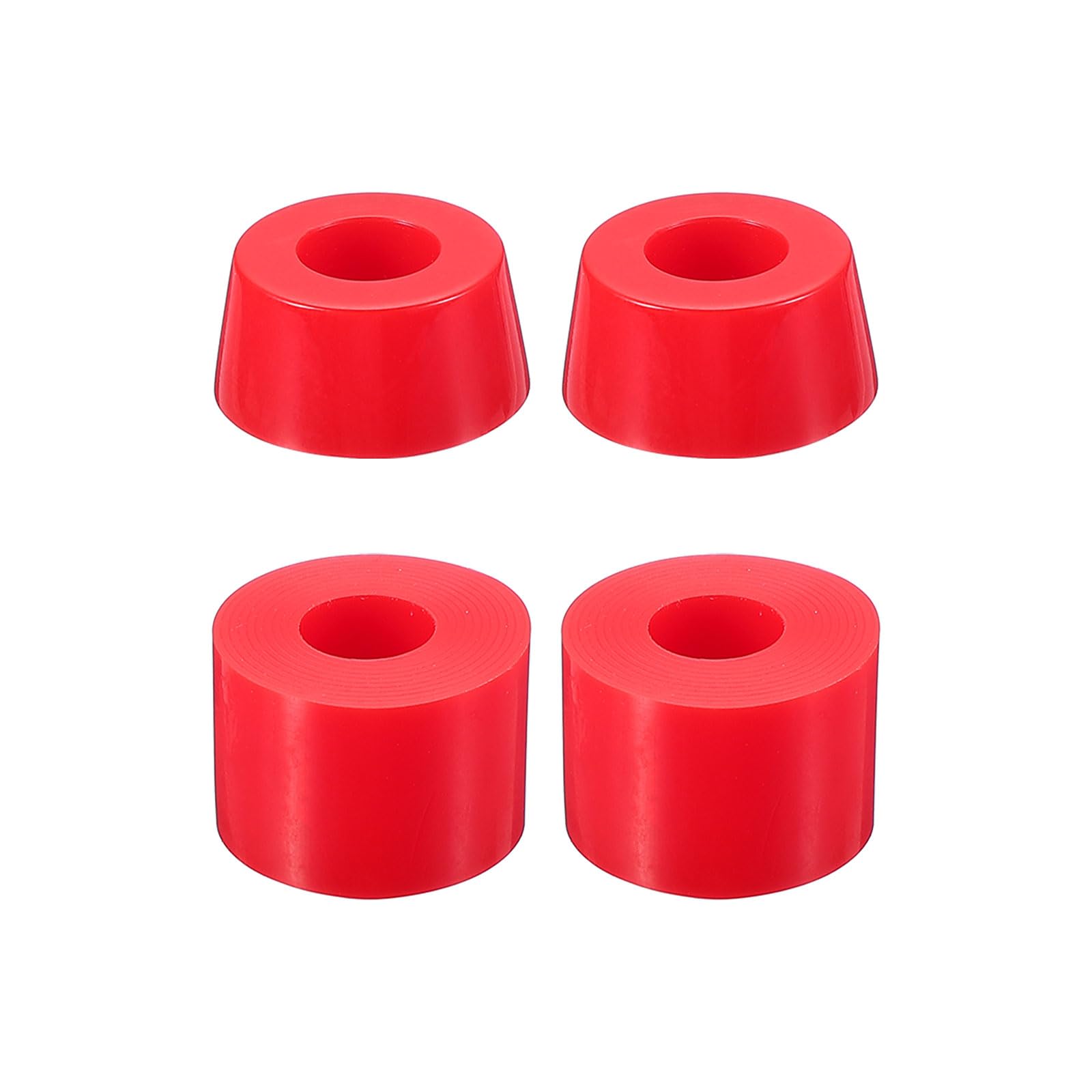 PATIKIL Skateboard Bushings, 3 Set 90A PU Long-Board Truck Bushings Rebuild Kit for Skateboard Parts, Red