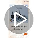 Image of TRAMONTINA Aura Cookware Set of 2- Frypan 20cm, Dosa tawa 28cm | Reinforced Ceramic Non-Stick Cookware | Quick & Even Heating | Low-Oil Cooking | Bakelite Handle | Induction & Gas | Blueberry