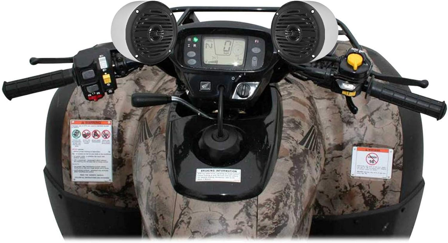 Kit Rockville MS40B y MAC40W: 4 parlantes marinos 200W