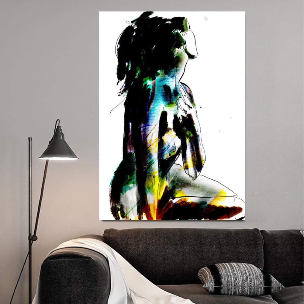 Amazon.co.jp: 抽象画 セックスウーマン ポートレート ポスター