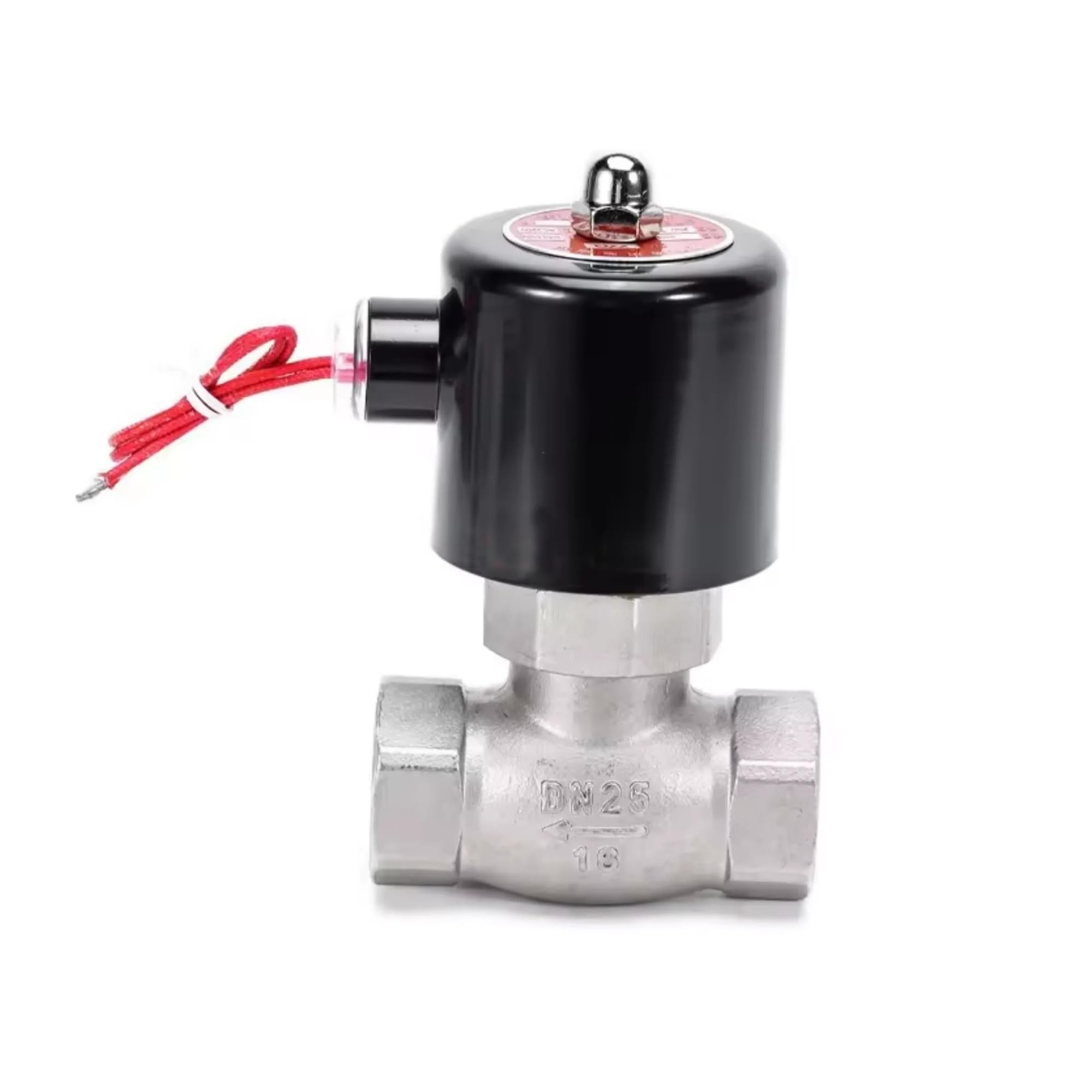 Huuoqiwy 36893 1-1/2Inch Stainless Steel Steam Solenoid Valve High Temperature Ac220v Dc24v Normal Closed Solenoid Valve(Ac220)