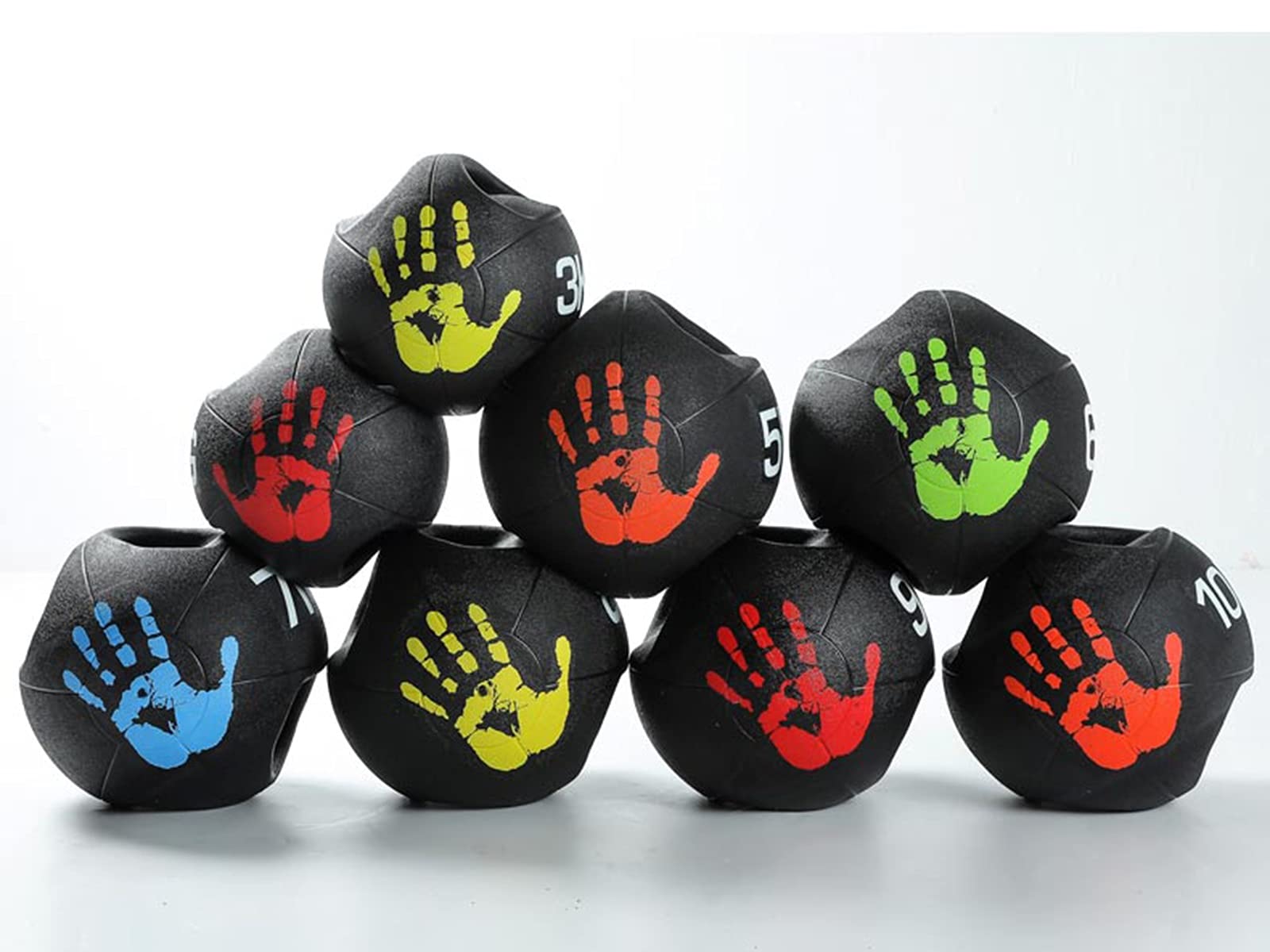Palla Medica Palla di Fitness Doppia Maniglia, Maschio E Femminile Durata del Nucleo Aroading Aerobics Ball Aerobica, 3kg / 4 kg / 5 kg / 6 kg / 7 kg / 8kg / 9kg / 10kg (Size : 3kg/6.6lbs)