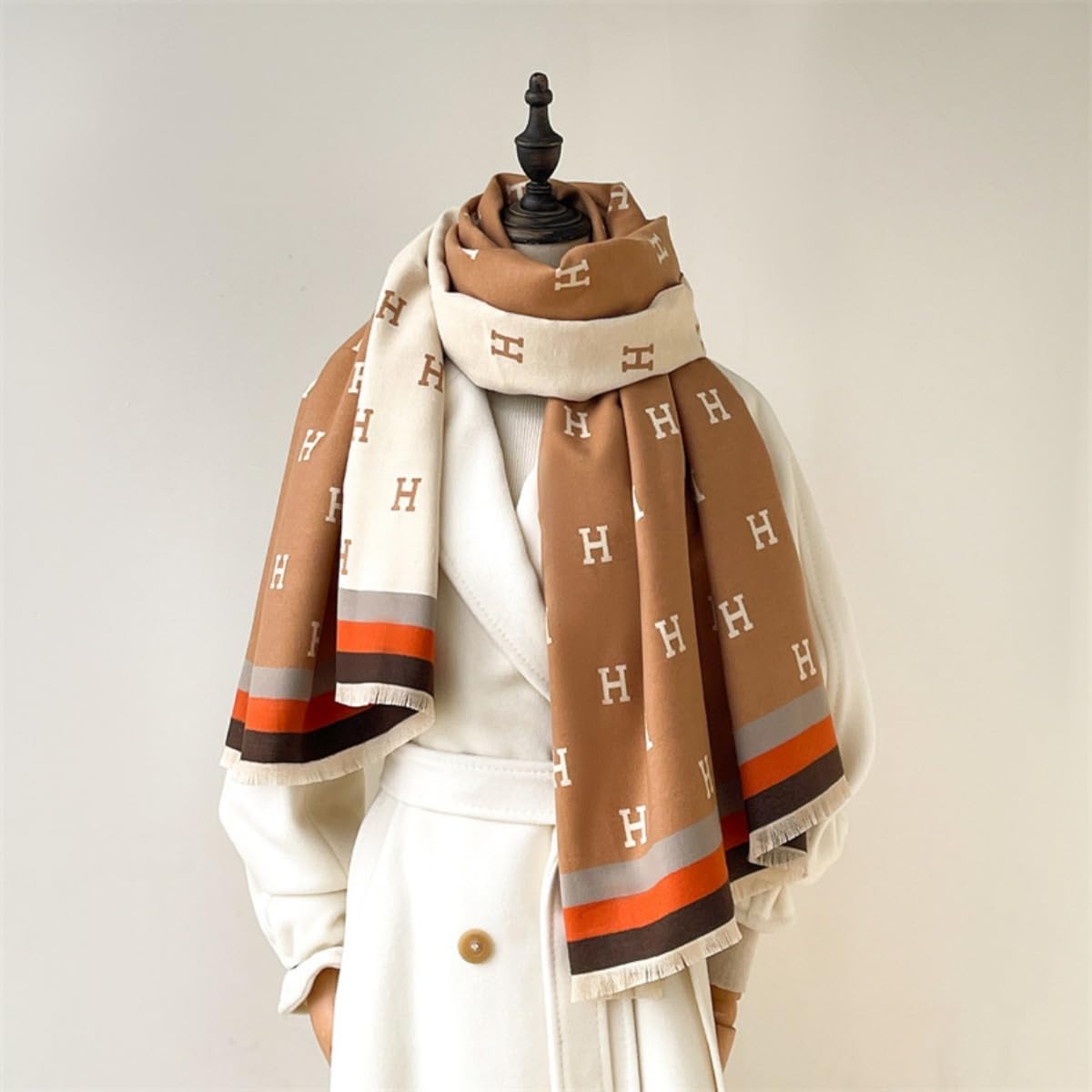 Designer-Style Scarf for Women Pashmina Shawl Winter Scarves& Wraps - Image 3