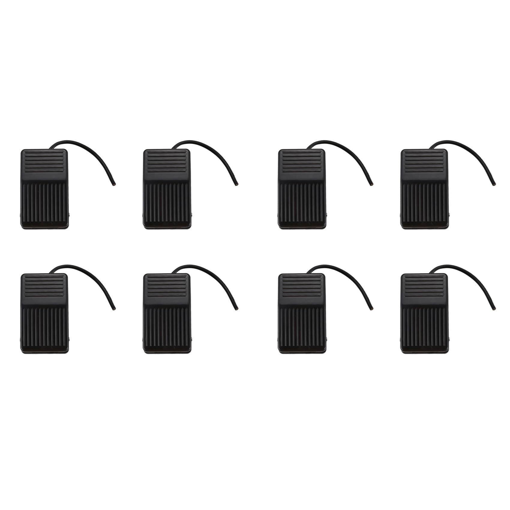 Jnchdghwa 8X 250V 10A SPDT Nonslip Plastic Momentary Electric Power Foot Pedal Switch