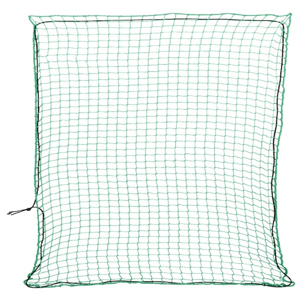 Anhängernetz mit Gummiseil Grün 3x3 m PP Polypropylen, UV-beständig, wetterfest, elastisch, universell für Auto, Anhänger, SUV, LKW zur Ladungssicherung und Transportbefestigung