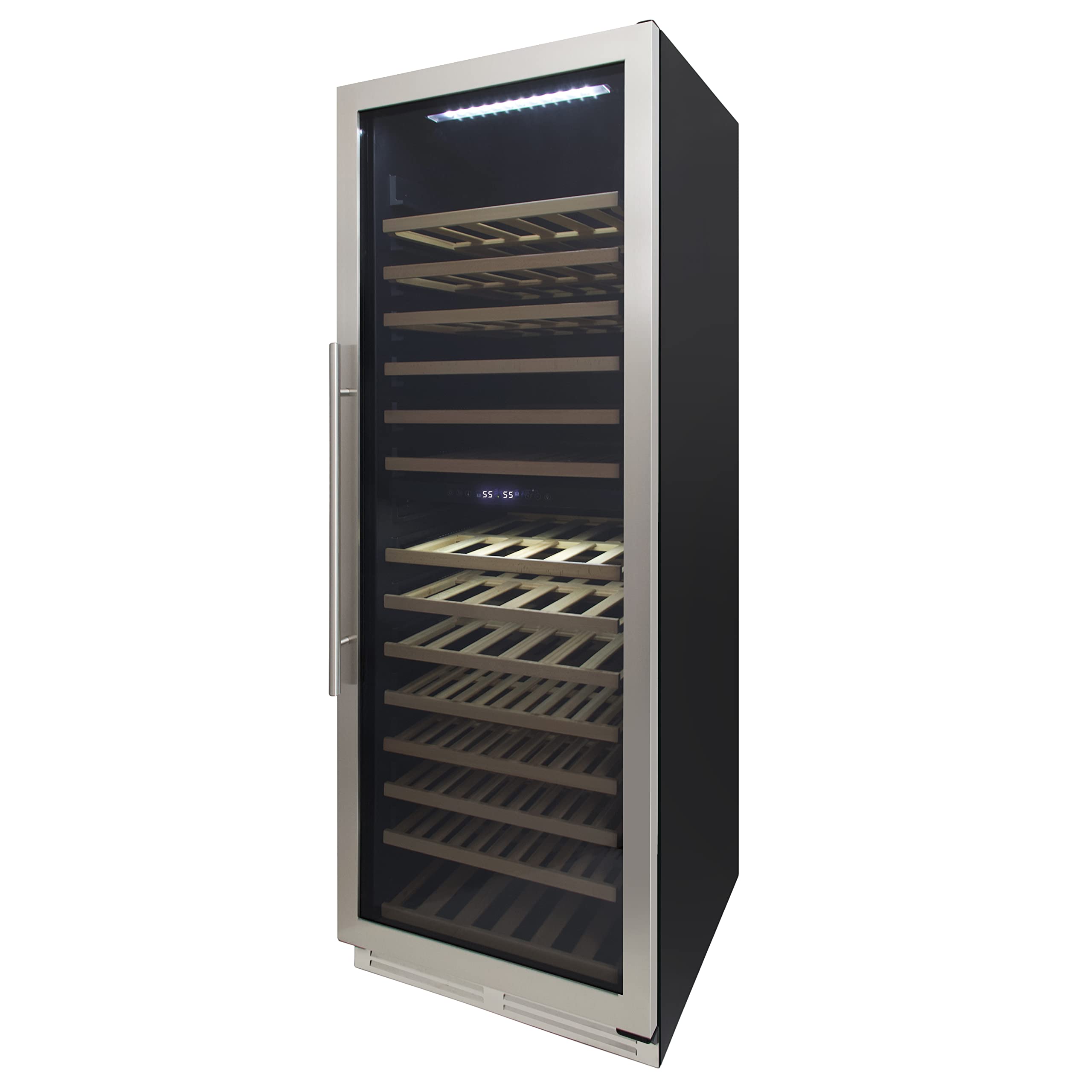 Avanti 163 Bottle Designer Series Dual-Zone Wine Cooler, In Stainless Steel (Wcd165dz3s) on Fridge.com - View 6